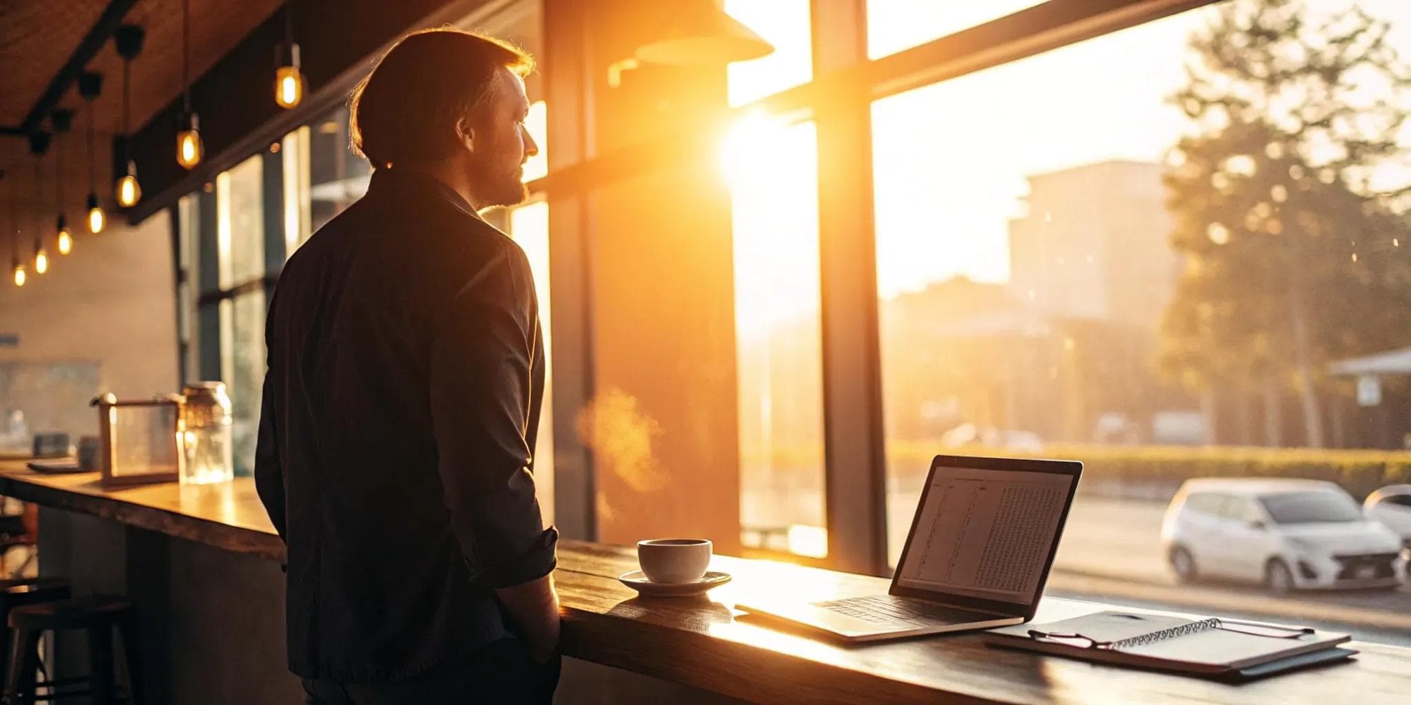 Man on a laptop learning how to get a government loan to start a business.